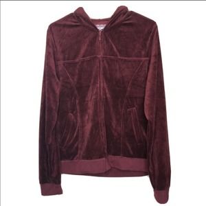 CHE BELLA ❤️ WOMENS MAROON ZIP UP HOODIE